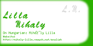 lilla mihaly business card